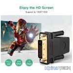 UGreen 20124 DVI-D (24+1) Male to HDMI Female Adapter with Gold-Plated Connectors, Supports 1080P@60Hz resolution & Bi-Directional Function - Black Colour - Image 3