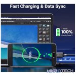 UGreen 10843 Micro USB-B 3.0 Male to USB-A 3.0 Male 2m Cable With Gold-Plated Connectors & Supports Transfer rate up to 5Gbps - Black Colour - Image 4