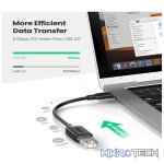UGreen 30701 USB-C 3.1 Male to USB-A 3.0 Female OTG Adapter With Gold-Plated Connectors & Supports Data Transfer Rate up to 5Gbps - Black Colour - Image 3