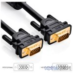 UGreen 11673 VGA Male to Male 1m Cable With Gold-Plated Connectors & Supports Resolution of Upto 1080P@60Hz - Black Colour - Image 2