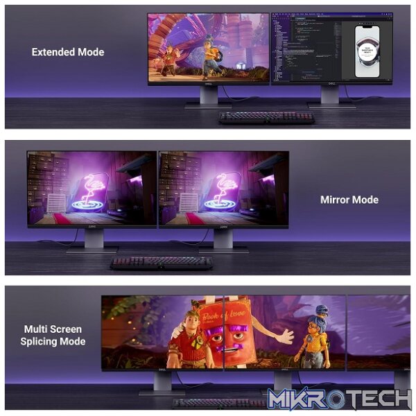 UGreen 15384 Vesa Certified DisplayPort V2.1 Male To Male 16K@30Hz/ 4Kx4K@120Hz With 40Gbps Bandwidth Braided 2m Cable And Supporting MST And NV G-Sync And AMD FreeSync - Black Colour - Image 4