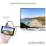 UGreen 20106 Micro HDMI Male to HDMI V2.0 Female Adapter with Gold-Plated Connectors and Supports Resolution up to 4K@60Hz - Black Colour - Image 2