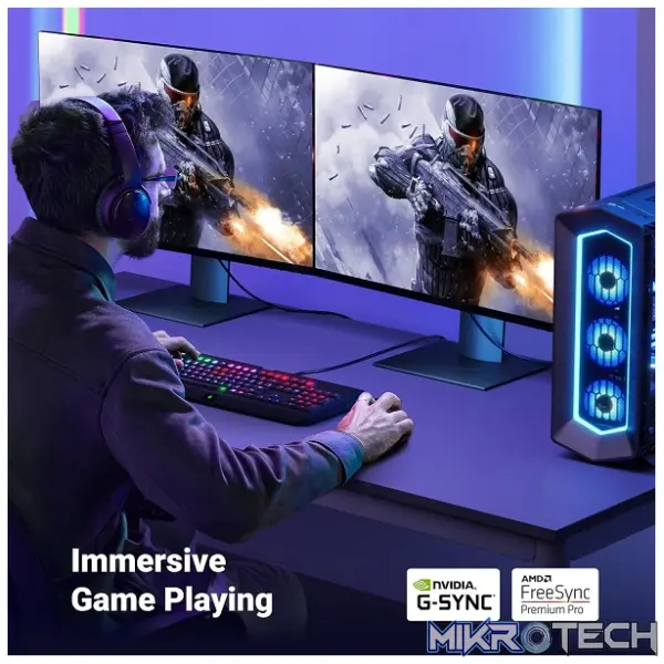 UGreen 80391 Vesa Certified DisplayPort V1.4 Male To Male 8K@60Hz Ultra-HD Braided 1.5m Cable With Buckle Lock And Supporting NV G-Sync And AMD FreeSync - Black Colour - Image 5