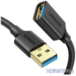 UGreen 90722 USB-A V3.0 Male to Female 5m Extension Cable With Gold-Plated Connectors & Supports Data Transfer Rate Upto 5Gbps - Black Colour