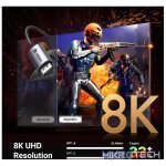 UGreen 25158 USB-C Male to DisplayPort 1.4 Male Braided 2m Cable With Nickle-Plated Connectors & Supports 8K@60Hz Resolution - Black - Image 2