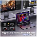 UGreen 25158 USB-C Male to DisplayPort 1.4 Male Braided 2m Cable With Nickle-Plated Connectors & Supports 8K@60Hz Resolution - Black - Image 3