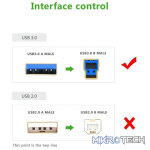 UGreen 10372 USB-A 3.0 Male to USB-B 3.0 Male Printer 2m Cable With Nickle-Plated Connectors & Supports Data Transfer rate up to 5Gbps - Black Colour - Image 2