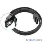 UGreen 30796 SATA III Data 45cm Cable with Lock Latch For Firm Connection and Supports 6Gbps Transfer Speed - Black Colour - Image 2