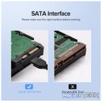 UGreen 30796 SATA III Data 45cm Cable with Lock Latch For Firm Connection and Supports 6Gbps Transfer Speed - Black Colour - Image 4