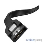 UGreen 30797 SATA III 90° Angle 45cm Data Cable with Lock Latch For Firm Connection and Supports 6Gbps Transfer Speed - Black Colour - Image 2