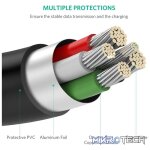 UGreen 10355 Mini USB-A 2.0 Male to USB-A 2.0 Male 1m Cable With Gold-Plated Connectors & Supports Data Transfer speed up to 480Mbps - Black Colour. - Image 4