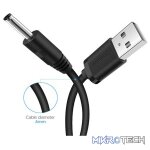 UGreen 10376 USB-A 2.0 Male to DC5V 3.5mm Male 1m Cable With Nickle-Plated Connectors & Supports 5V/1A to 5V/2A Power Hungry Devices - Black Colour. - Image 4