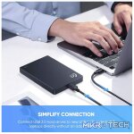 UGreen 20103 USB-C 3.1 Gen 1 Male to Micro USB-B 3.0  Male 1m Cable with Nickle-Plated Connectors & Supporting data transmission speed up to 5Gbps - Black Colour - Image 2