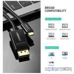 UGreen 50994 USB-C Male to DisplayPort Male 1.5m Cable with Gold-Plated Connectors & Supports Resolution up to 4K@30Hz - Black Colour - Image 4
