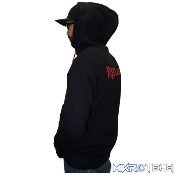 REDRAGON HOODIE WITH FRONT and BACK LOGO - BLACK - LARGE - Image 4