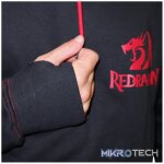 REDRAGON HOODIE WITH FRONT and BACK LOGO - BLACK - XLARGE - Image 6