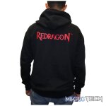 REDRAGON HOODIE WITH FRONT and BACK LOGO - BLACK - XXLARGE - Image 5