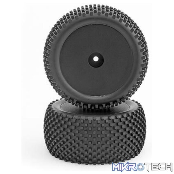 Rear TirePremountRBlack Wheel(2):1:10 Rear TirePremountRBlack Wheel(2):1:10
