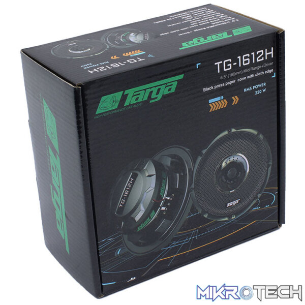 Targa TG-1612H 6.5" 250 RMS Speakers with Tweeter - Image 2