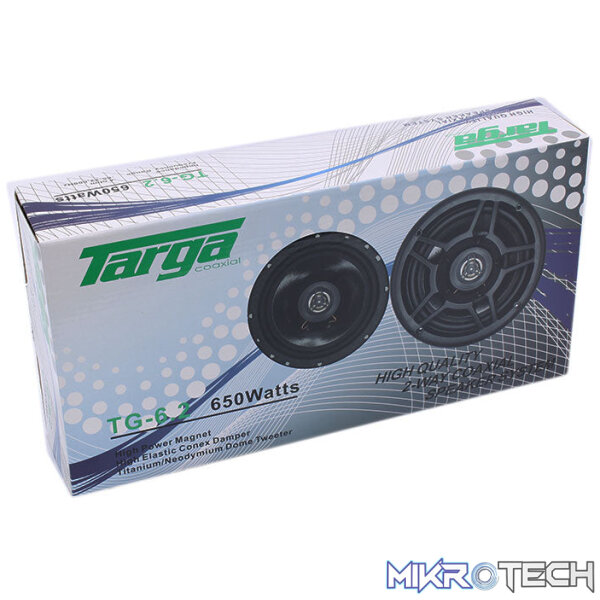 Targa TG-6.2 6.5" Coaxial 650w Speakers - Image 2