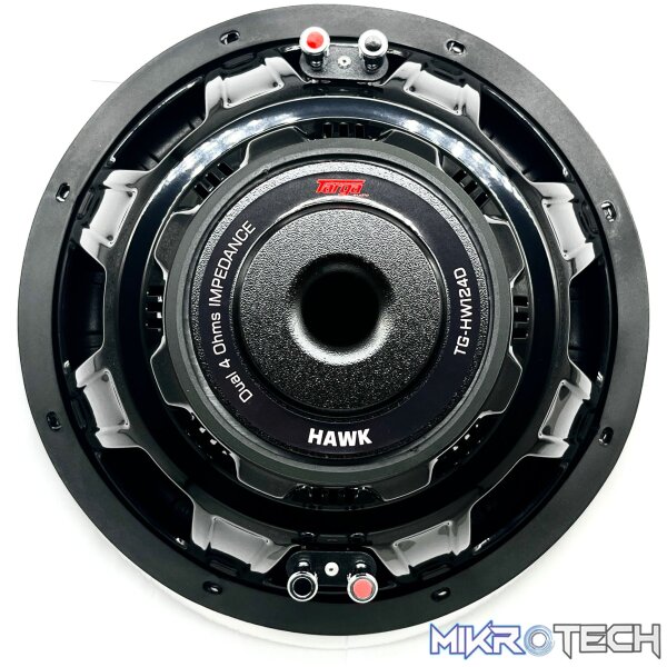 Targa Hawk TG-HW124D 12" 9500W 450RMS DVC Subwoofer - Image 2