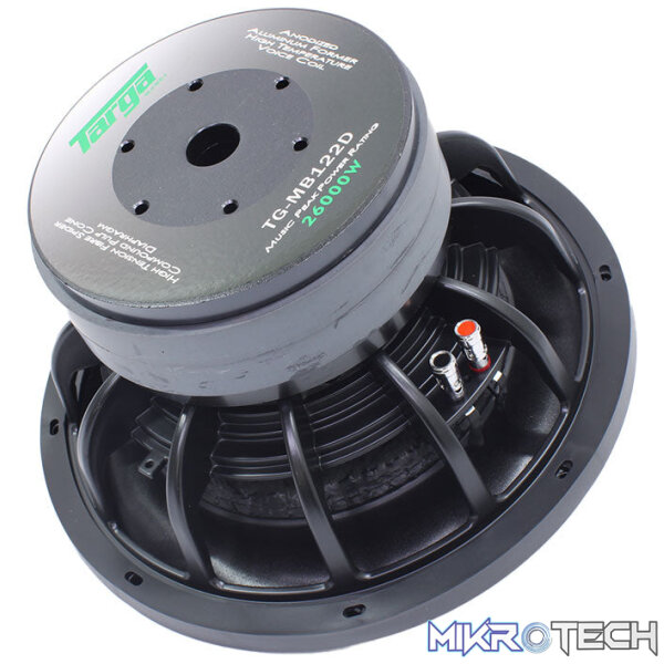 Targa Mamba Series TG-MB122D 12" 26000w DVC Subwoofer - Image 2