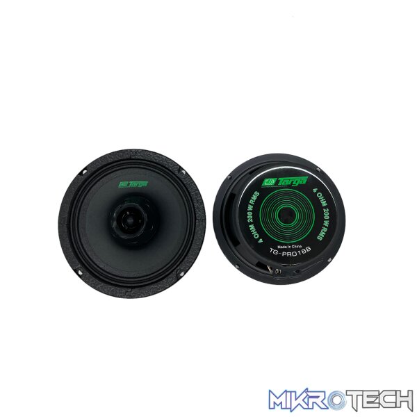 Targa TG-PRO16B 6.5" 200W Pro Mid Range Speakers - Image 2