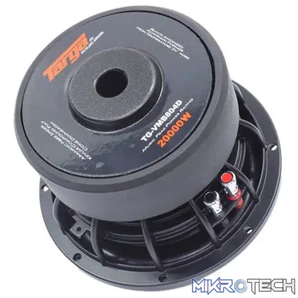 Targa Venom TG-VMB804D 8" 6000w DVC Subwoofer - Image 2