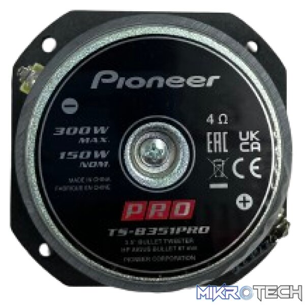Pioneer TS-B351PRO 3.5" Inch 300W 150RMS Bullet Tweeters - Image 4