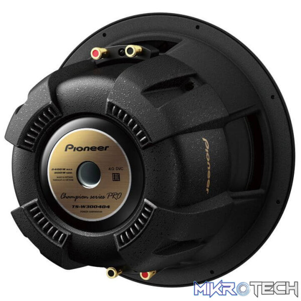 Pioneer TS-W3004D4 12" 2400W 800RMS DVC Champion Series Subwoofer - Image 2