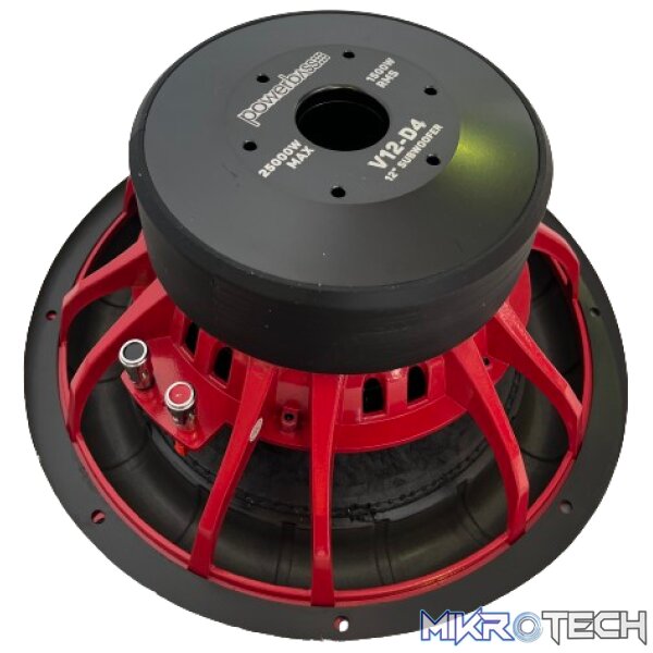 Powerbass V12-D4 12" Inch DVC 25000W Subwoofer - Image 2
