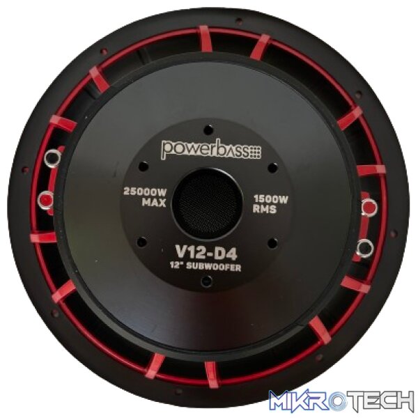 Powerbass V12-D4 12" Inch DVC 25000W Subwoofer - Image 3