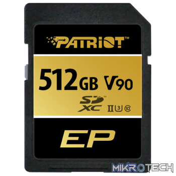 Patriot V90 SDXC UHS-II U3 Class 10 SD Card