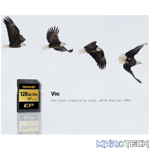 Patriot V90 SDXC UHS-II U3 Class 10 SD Card - Image 5
