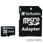 VBT 32GB MICRO SDHC+ADAP CLASS10