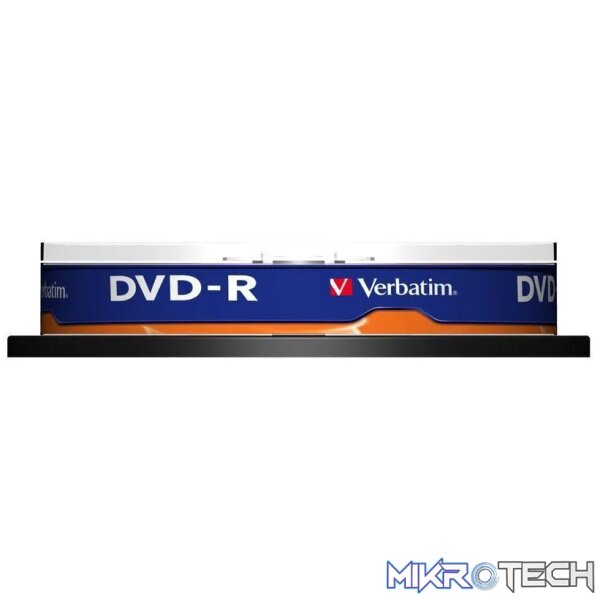 VERBATIM 4.7GB DVD-R (16X) MATT SILVER- SPINDLE - Image 3