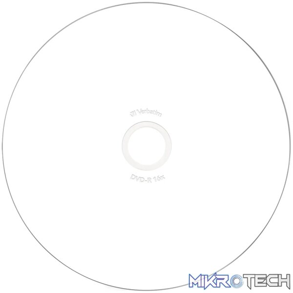 VERBATIM - 4.7GB DVD-R (16X) - PRINTABLE JEWEL CASE (BOX OF 10) - Image 3