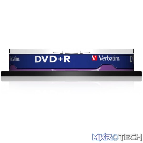 VERBATIM 4.7GB DVD+R (16X) MATT SILVER SPINDLE - Image 2