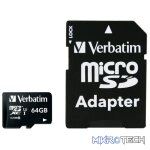 VERBATIM 64GB SDXC PLUS ADAP CLASS 10 - Image 2