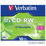 VERBATIM - 700MB - CD-RW (12X) - JEWEL C