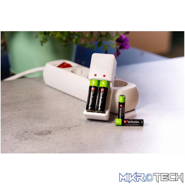 VERBATIM AA RECHARGEABLE BATTERIES (2500 SERIES) 4 PACK - Image 6