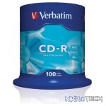 VERBATIM CD-R EXTRA PROTECT SPIN 100PK