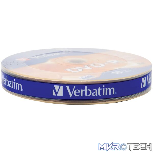 VERBATIM DVD-R SL MATT SLVR 10PK VERBATIM DVD-R SL MATT SLVR 10PK