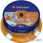 VERBATIM DVD-R SL PRINTABLE SPIN 25P