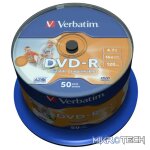 VERBATIM  DVD-R SL PRINTABLE SPIN 50PK