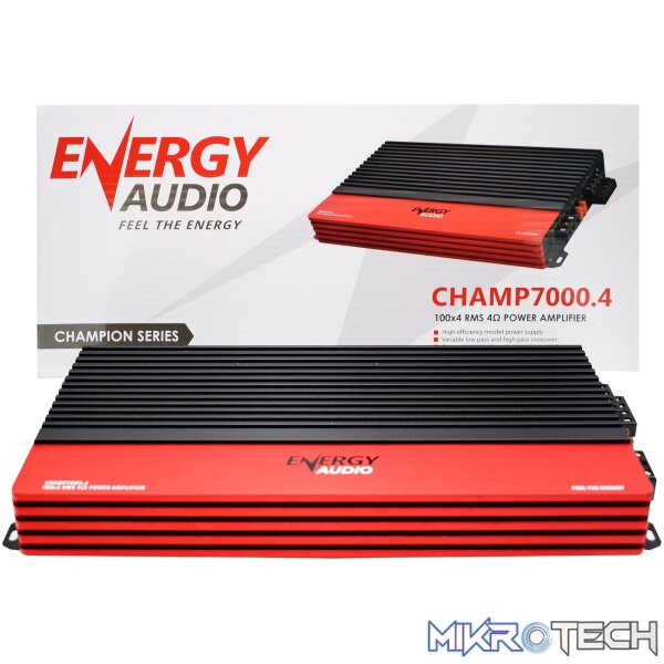 Energy Audio CHAMP7000.4 100Wx4 RMS 4-Channel Amplifier - Image 3