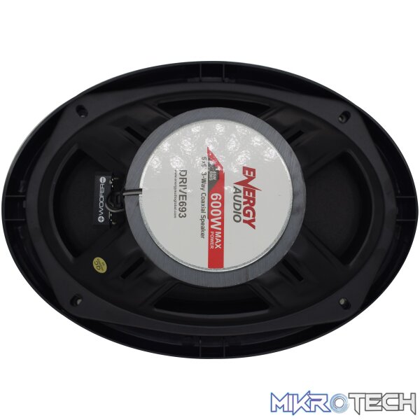 Energy Audio DRIVE693 3-Way 600W Coaxial 6x9 Speakers - Image 2