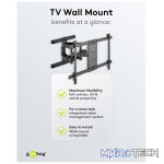 Goobay TV wall mount Basic FULLMOTION (XL) for TVs from 43" to 100" - Image 5