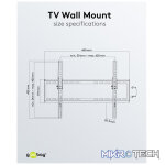 Goobay TV Wall Mount Basic Tilt for TVs from 37" to 70" - Image 7