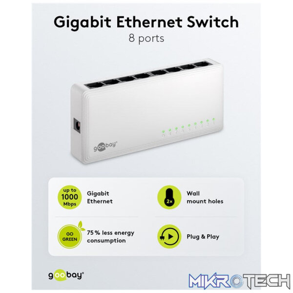 NETWORK GIGABIT SWITCH 8 PORT - Image 6